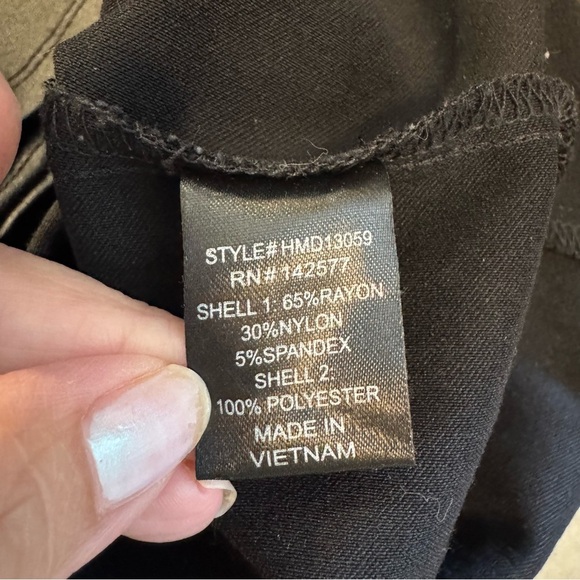 Haute Monde Black Sheer Bubble Sleeve Mini Dress. - Picture 7 of 8